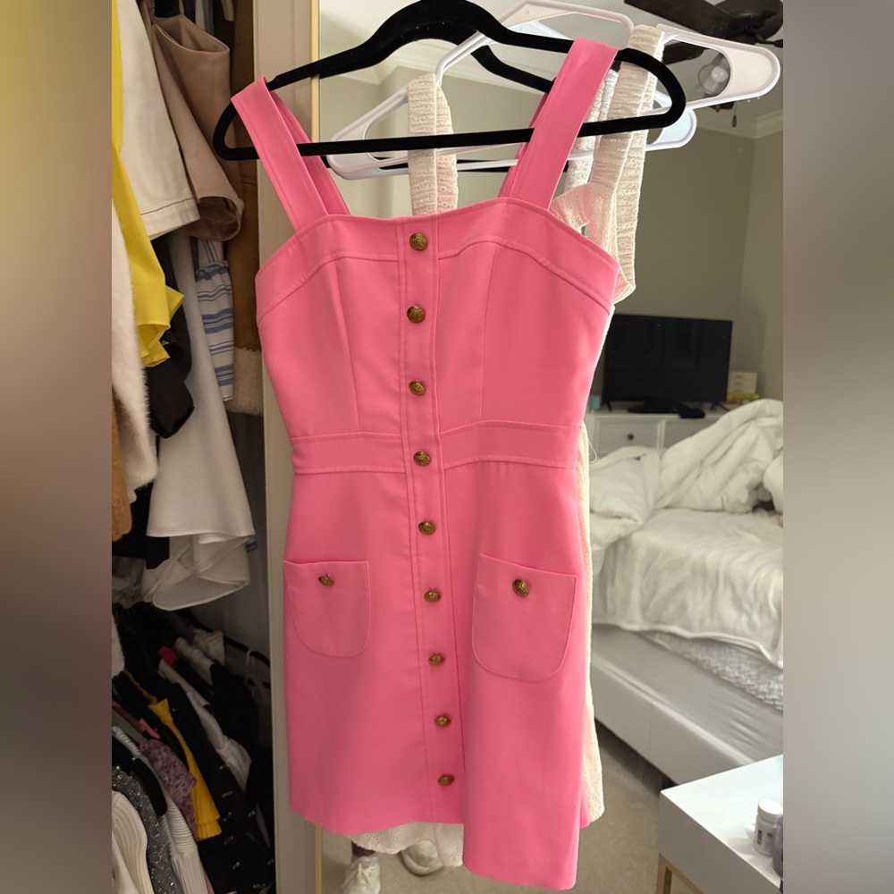 Amanda Uprichard Pink Sheath Mini Dress
